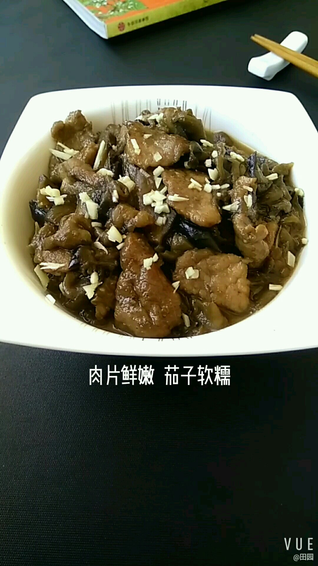 猪肉烧茄子成品图