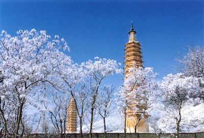 拜寺口双塔