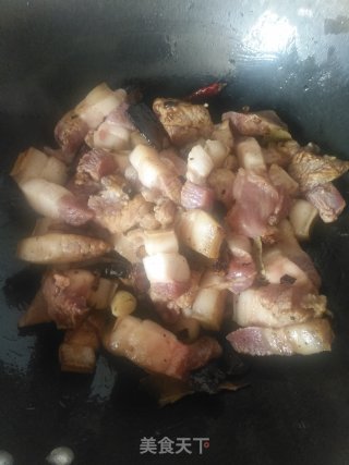油豆腐泡红烧肉的做法步骤：5